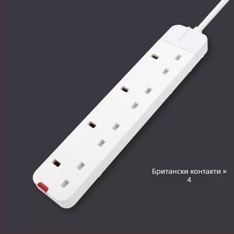 Разклонител с британски стандарт, 10A, 110V, UL сертифициран, 1500W