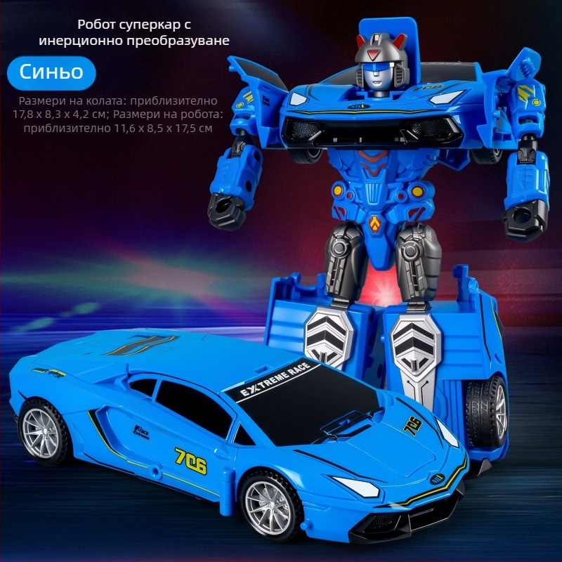 DIY ръчно преобразуем робот-камион – пластмасов модел на автомобил с инерционно управление, симулиран военен автомобил