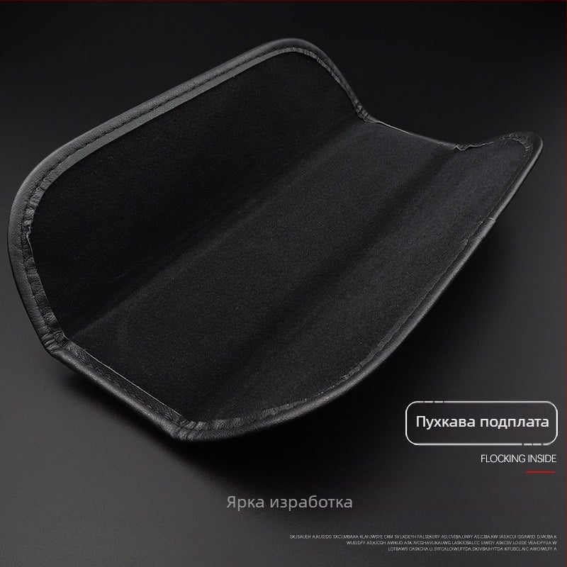 Автомобилни подложки за колан, двойка, от Наппа кожа, с отпечатано лого, Van Gogh, съвместими с Mercedes-Benz, Audi и BMW