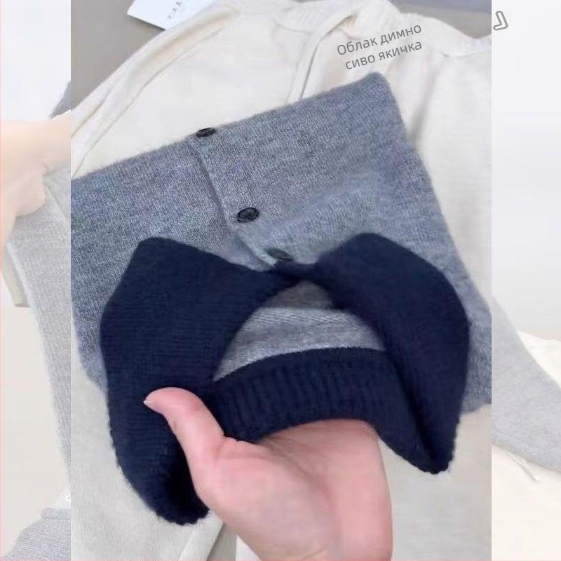 Дамски Chenille кардиган с поло яка, без ръкави, със Spandex, Пролет 2025