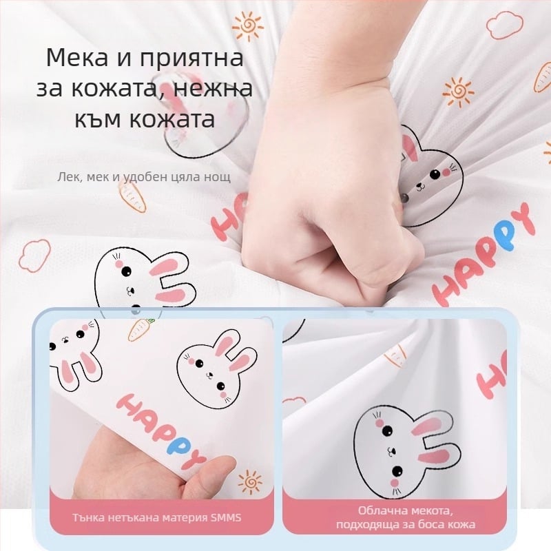 Комплект спално бельо за влак, еднократен, за едно лице – нетъкан текстил, 3 части (чаршаф, калъф за завивка, калъфка за възглавница)