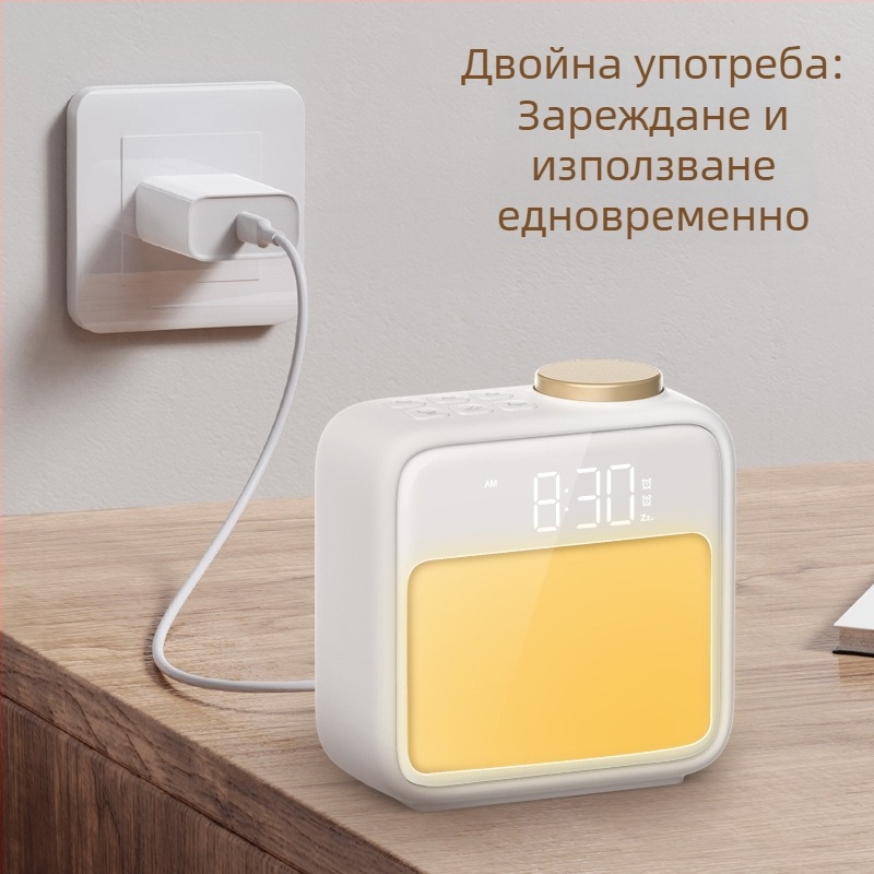 Светлина за събуждане с нощен будилник, Grating, стил модерен минимализъм, CE сертификация