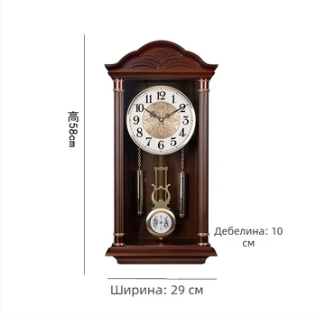 Настен часовник, китайски стил, кварцов механизъм, батерийно захранване