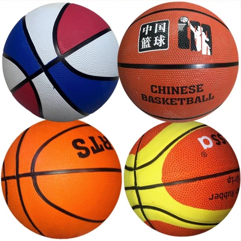 Гумена баскетболна топка за тренировки с висока еластичност и износоустойчивост, подходяща за вътрешна и външна употреба