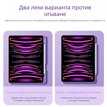 Калъф за iPad – TPU, флип‑капак, разделяем дизайн, магнитно закрепване, поддържа функция за сън/събуждане