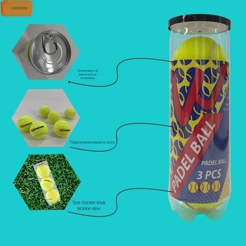 Плажен тенис комплект ракети Camewin – гумени, 3 бр.