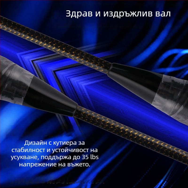 Бадминтон ракета Edler – карбонова рамка, тегло 80–84 g, директен удар, твърда конструкция, ръкохватка G-5