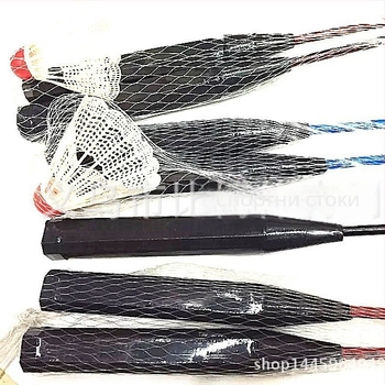 Бадминтон ракета Zhibo — рамка от феросплав, тегло 75–79 g, директен удар, за аматьори