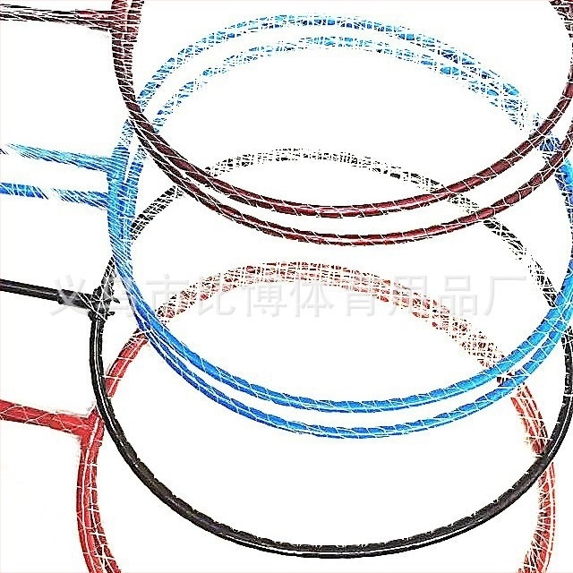 Бадминтон ракета Zhibo — рамка от феросплав, тегло 75–79 g, директен удар, за аматьори