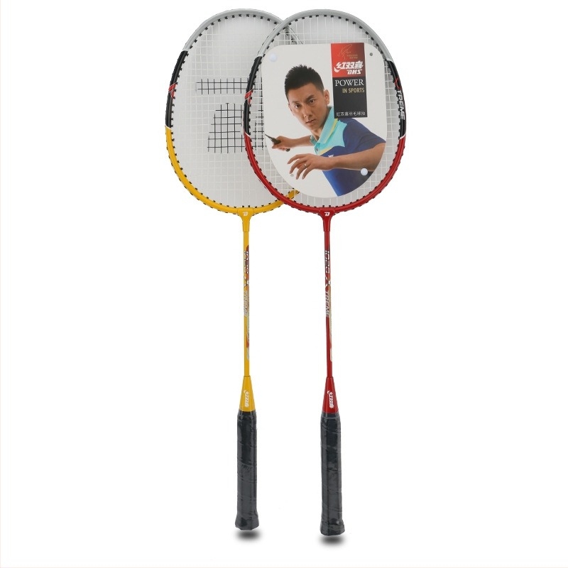 Комплект ракети за бадминтон и тенис – алуминиева рамка, 90–94 g, дръжка G3, найлонови струни, прав вал, за любители и начинаещи