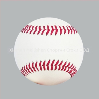 Бейсбол от кравешка кожа със вълнена сърцевина, ръчно пришит, ABC клас, персонализируем с лого за бейзбол и софтбол