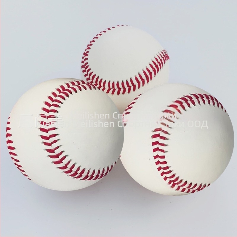 Бейсбол от кравешка кожа със вълнена сърцевина, ръчно пришит, ABC клас, персонализируем с лого за бейзбол и софтбол