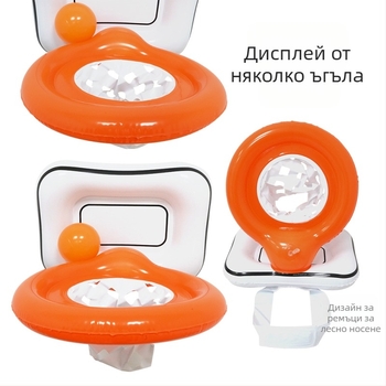 Игра за хвърляне към баскетболна кошница — Vanderford, PVC пластмасова конструкция, интерактивна семейна игра, развива координацията ръка-око, подходяща за деца 7–14 г