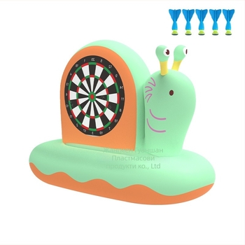 Надуваема цел под формата на охлюв — PVC хвърляща игра за деца на 4–6 години