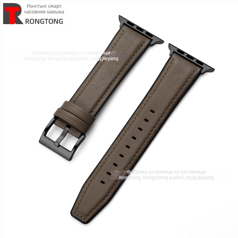 Силиконово-хибриден ремешек за Apple Watch от микрофибърна кожа, 22 мм, 25 г, съвместим с моделите 8/SE/7/6/5