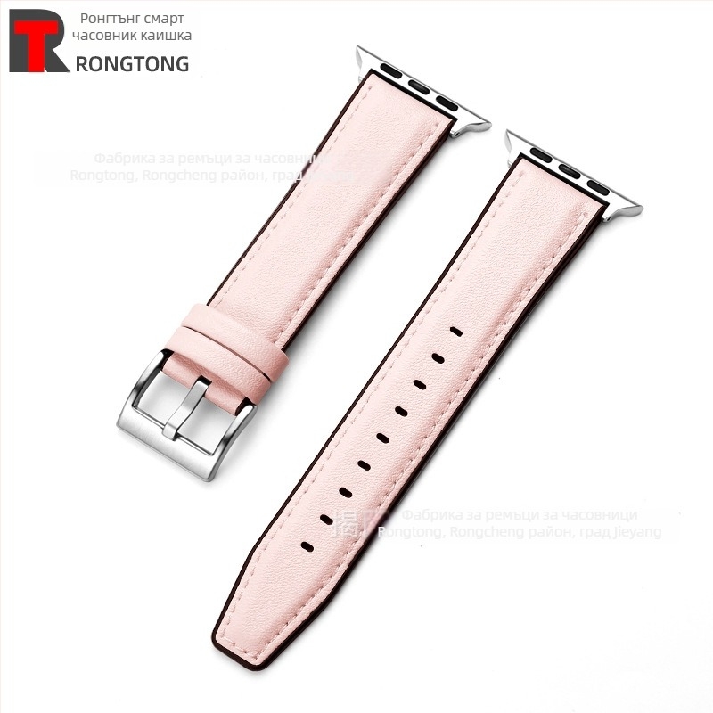 Силиконово-хибриден ремешек за Apple Watch от микрофибърна кожа, 22 мм, 25 г, съвместим с моделите 8/SE/7/6/5