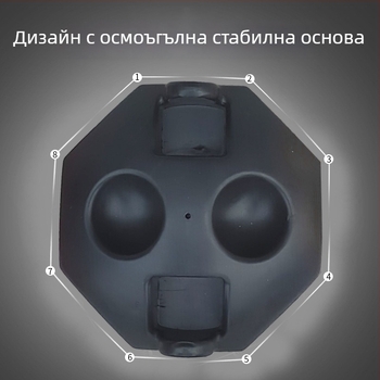 Тренажор за тенис на маса за вътрешна употреба — със гъвкав вал и вакуумна чашка, ABS корпус