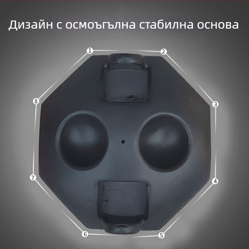 Тренажор за тенис на маса за вътрешна употреба — със гъвкав вал и вакуумна чашка, ABS корпус