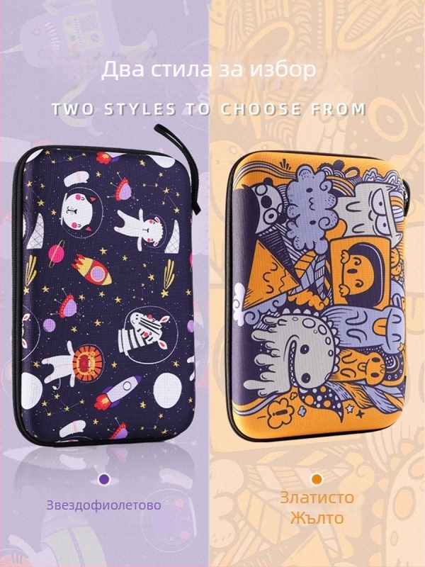 Чанта за ракетка за тенис на маса, твърд квадратен калъф с преносими отделения, материал памет, печатано лого, марка Huieson/Hui Sheng