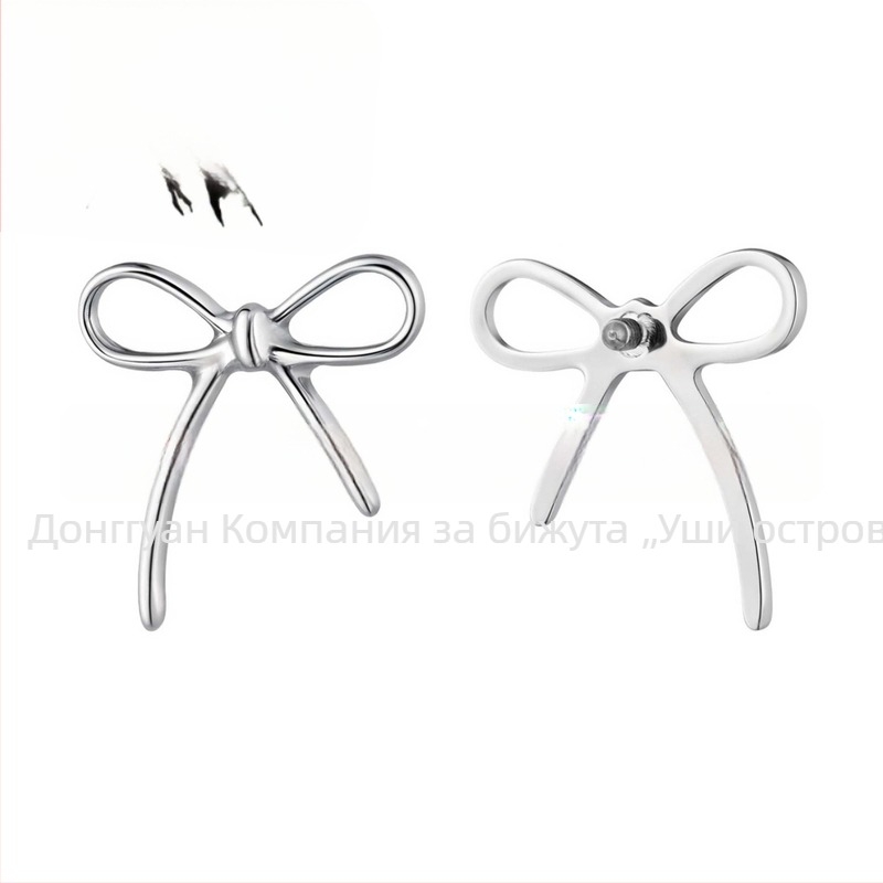 Полирани обици от титанова сплав, унисекс винтидж стил, форма на животно от зодиака, циркон кристали, 0.9 мм резба, F136 клас