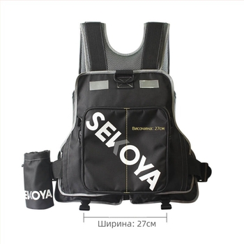 Камуфлажен плавателен риболовен жилет за море, река и скалист бряг, за използване на лодка