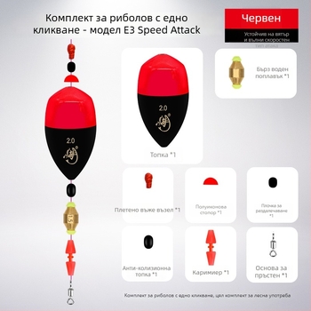 Sea поплавък за риболов на скалист бряг — E3 модел, пластмасов, светещ