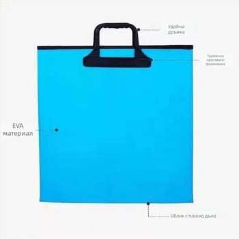 Jiangjiang Selection EVA чанта за грижа за рибата — преносима, сгъваема за риболов