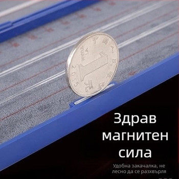 Кутия за риболовни шнурове — двупластова, лека, с мащаб, окачваща, пластмасова