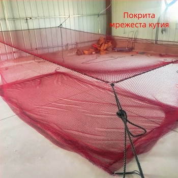 Найлонова кутиеобразна повдигаща мрежа за морска аквакултура, рибовъдство и съхранение — частен марков продукт