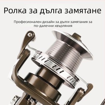 Макара за риболов, модел 12000, изцяло метална конструкция, изключително голям обхват на замятане, Fddl/Diao Delai