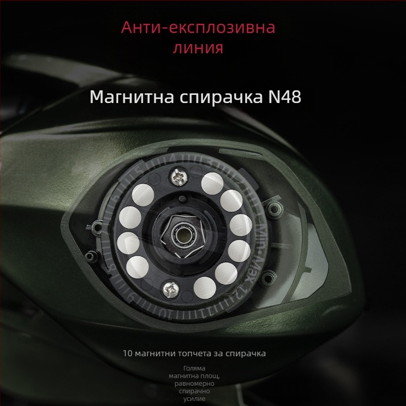 Барабанна риболовна макара East Fishing — метал/нейлонова конструкция — за дълги хвърляния