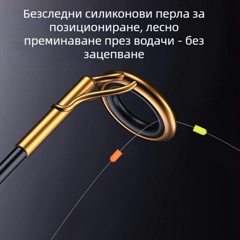 Комплект ледени риболовни линии: завършена главна линия за зимен риболов на карас