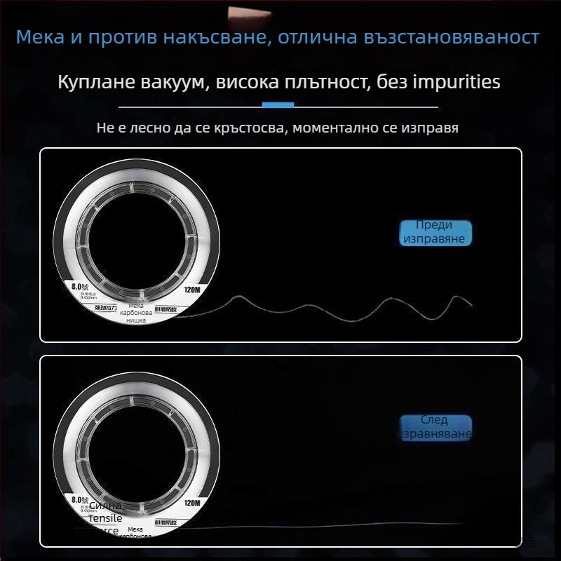 Лидер за морски риболов с примамки, PE материал, под-линия