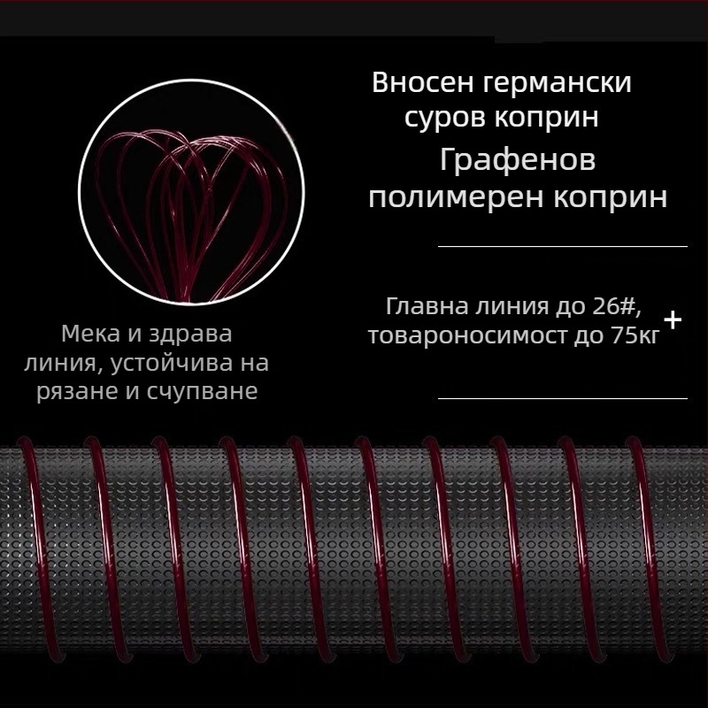 A60 Меко риболовно влакно за големи риби, основна линия с висока якост на опън, лидер