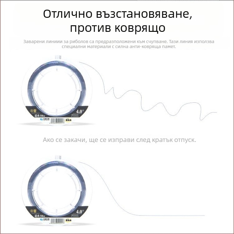 Главна риболовна линия, Нейлон, 10 тави в кутия, Марка Chinese and Western