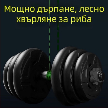 Основна риболовна линия — нейлонова, точкова шарка, мека, висока якост на опън (Тип: основна линия; Материал: нейлон; Шарка: точкова; Мека: да; Опън: висока)