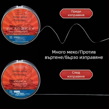 Ermao Wilderness основна риболовна линия, нейлон, изключителна якост, кутия с 20 броя