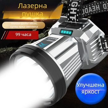 LED челна лампа за нощен риболов — висок интензитет, дълъг обсег, водоустойчива, презареждаща се