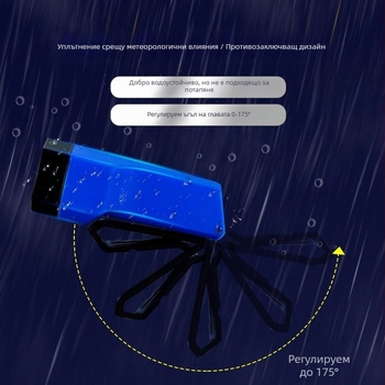 Риболовна челна лампа за нощен риболов Kawasawa, презареждаща се, ултраярка, носена на глава с клип за шапка (Пластмасов корпус • светлинна крушка • обхват до 50 м • Марка Kawasawa)