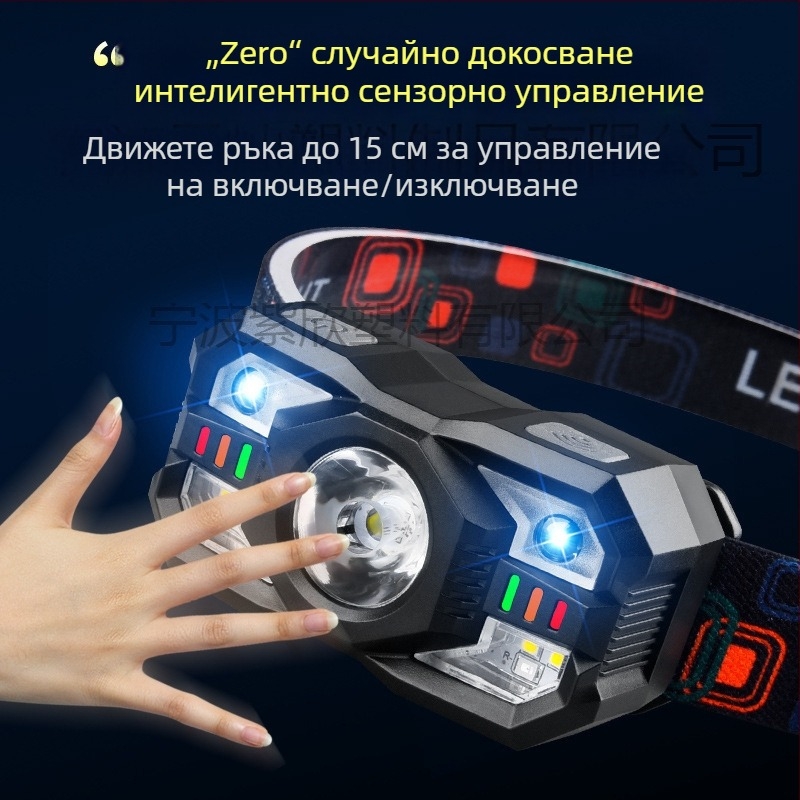 LED челник - преносим, презареждаем, 5W, 800 mAh, LED светодиод, ABS корпус, зарядно включено, обхват 200–500 м