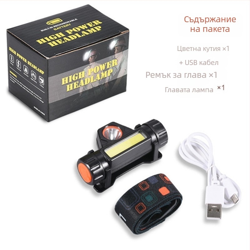 Челна лампа с COB LED - мини, презареждаща, водоустойчива, 10W, обхват 50-100 м