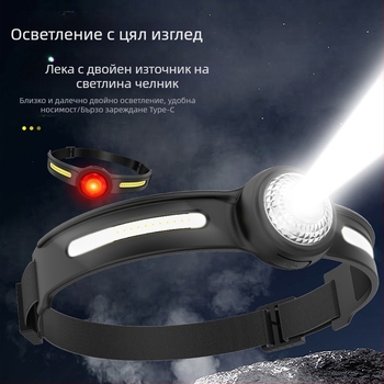 COB челна лампа за къмпинг - LED, 10W, 600mAh, водоустойчива, обхват 100-200 м