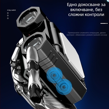 LED светлина за шапка с клип – презареждаема батерия 1400 mAh, USB зареждане, мощност 10 W, LED източник, обхват 100–200 м