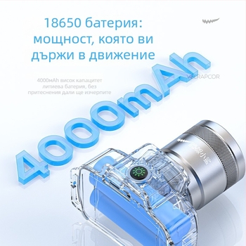 Little Shark Челна лампа LED (ръчно задвижване, презареждаща се, персонализиране, обхват 50–100 m)