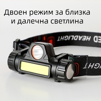 LED челна лампа, батерия 3000mAh, ръчно задвижване, презареждаща, обхват 100–200 м