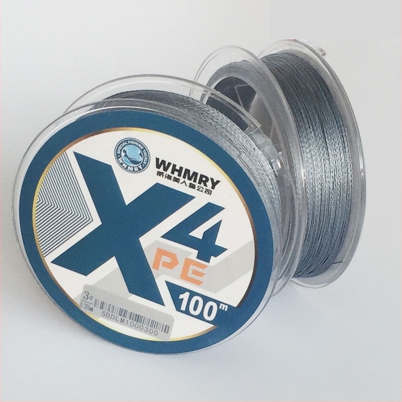 Mermaid PE плетена под-линия за риболов, дължина 100 м, силна, анти-заплитане