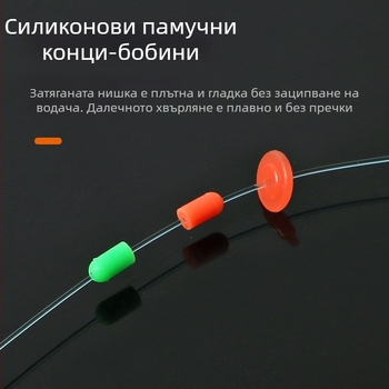 Комплект найлонови риболовни линии, 100 м, готови за връзване за дълги замятания, за риболов от платформа и камъни, конкурсно качество за големи риби