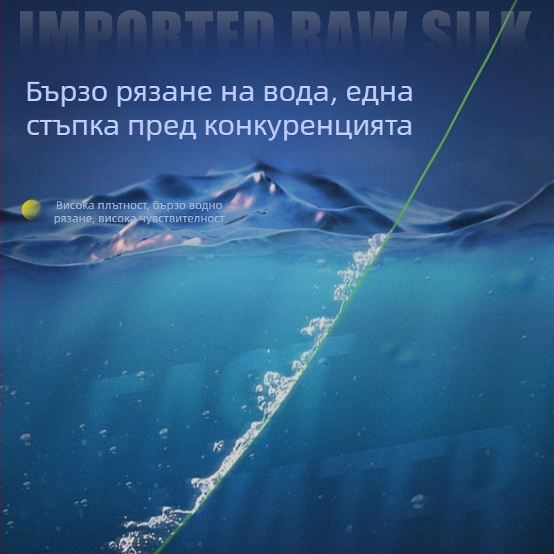Основна риболовна линия - Нейлон нишка, силна, дължина 3.6–7.2 м, Марка Mark