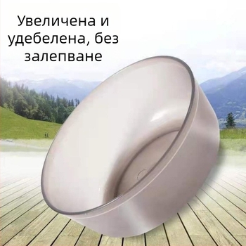 Пластмасов комплект от три купи за примамка за риболов – купа за смесване на примамка, сгъваема купа и тава за примамване