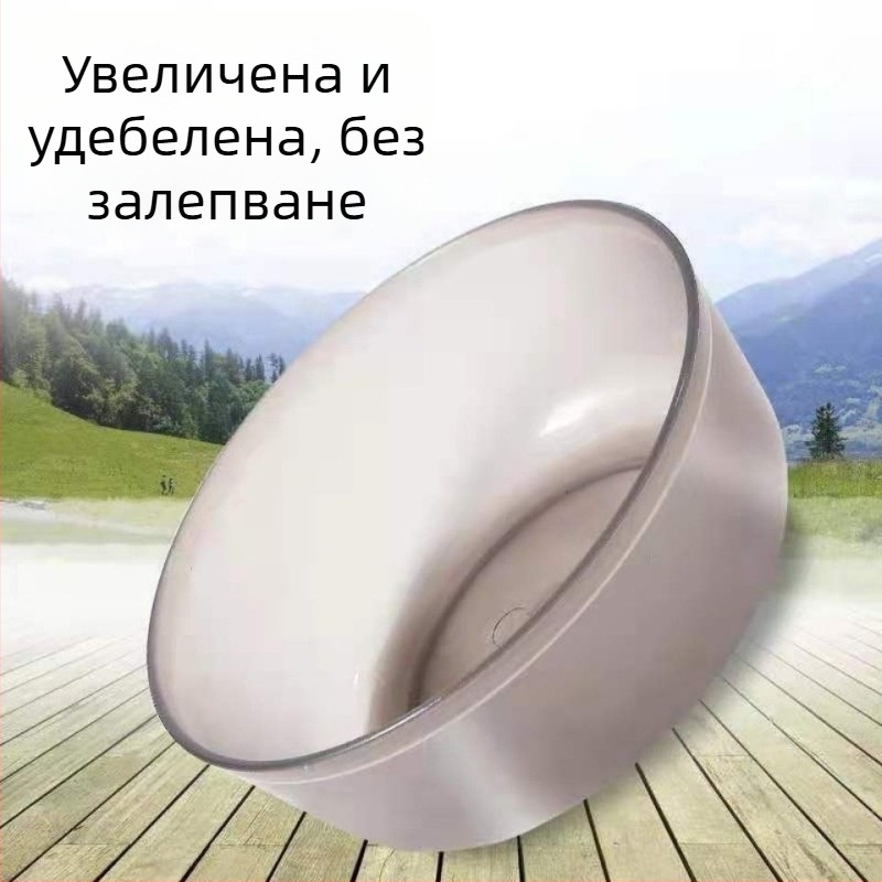 Пластмасов комплект от три купи за примамка за риболов – купа за смесване на примамка, сгъваема купа и тава за примамване